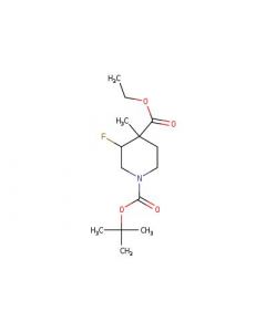 Astatech 1-(TERT-BUTYL) 4-ETHYL 3-FLUORO-4-METHYLPIPERIDINE-1,4-DICARBOXYLATE, 95.00% Purity, 0.1G